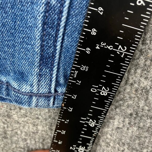 Old Navy Women's Mid-Rise Straight Leg Blue Stretch Casual Jeans - Picture 4 of 8